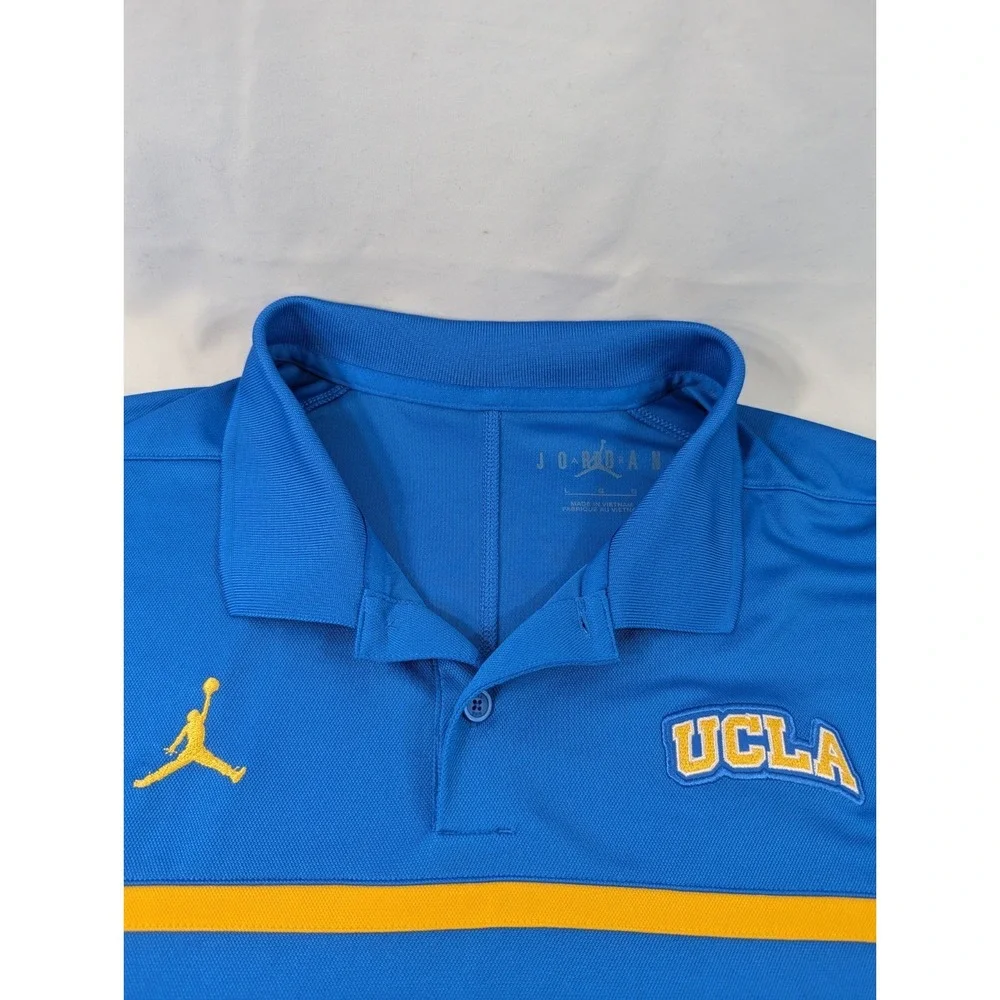 Jordan  Polo Shirt UCLA Bruins Dri Fit Short Sleeve - Modern Fabric‎ Mens Large